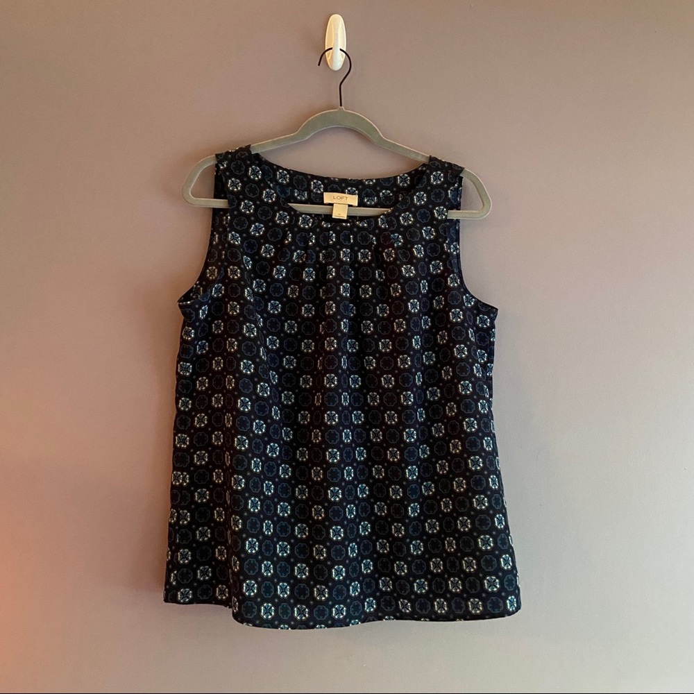 LOFT Flower Pattern Tank Top